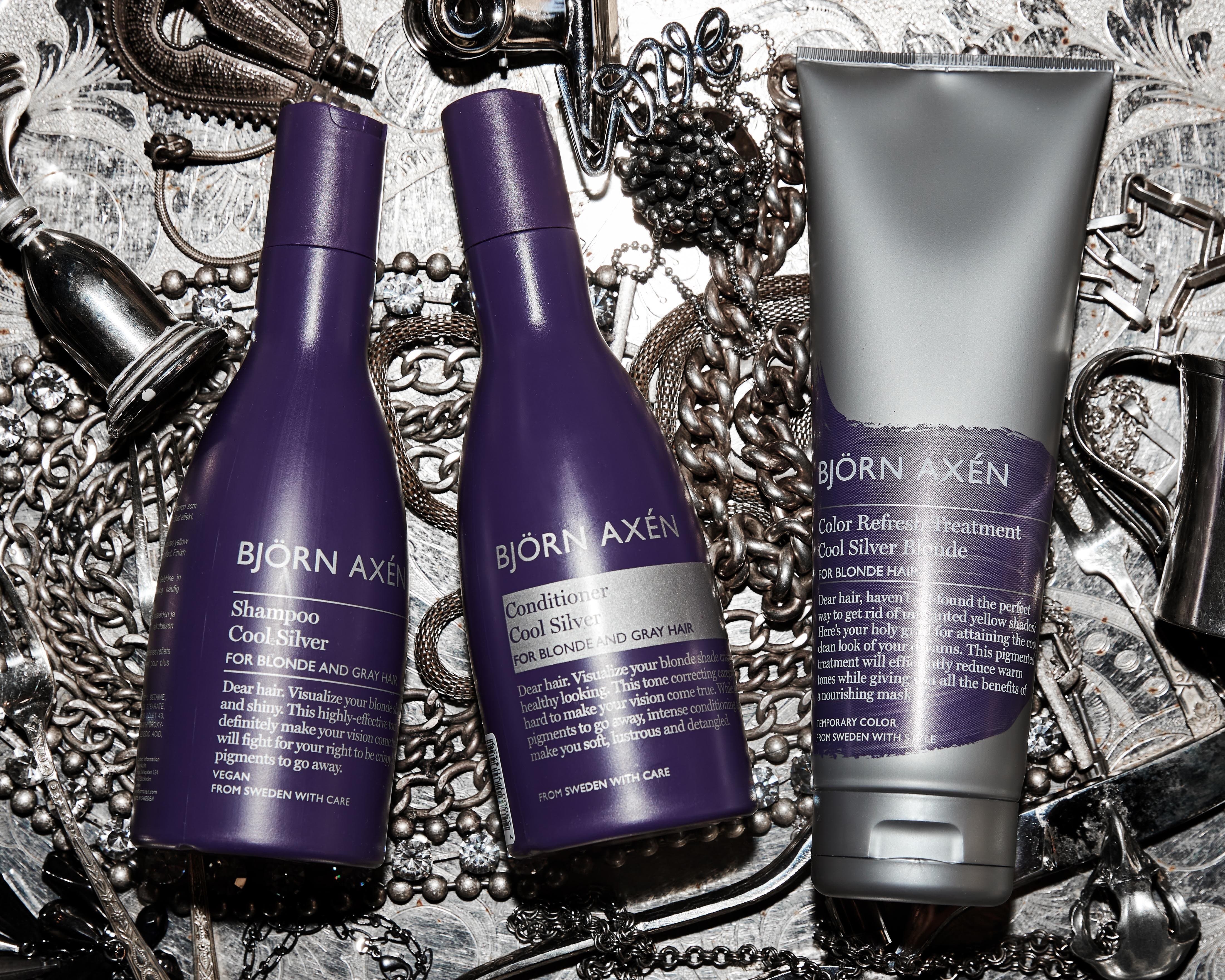 Шампунь для нейтралізації жовтизни Björn Axén Cool Silver Shampoo for Blonde and Gray Hair